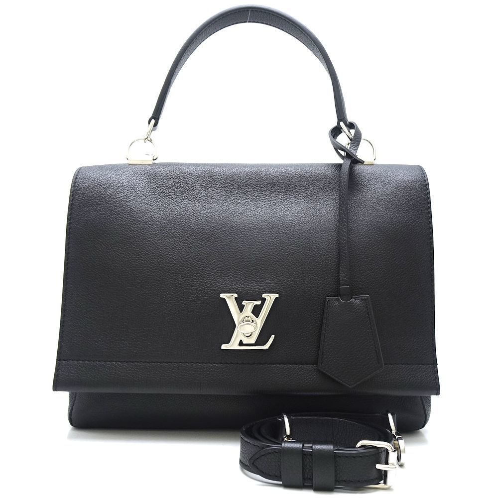 Louis Vuitton LockMe II Noir Handbag Black